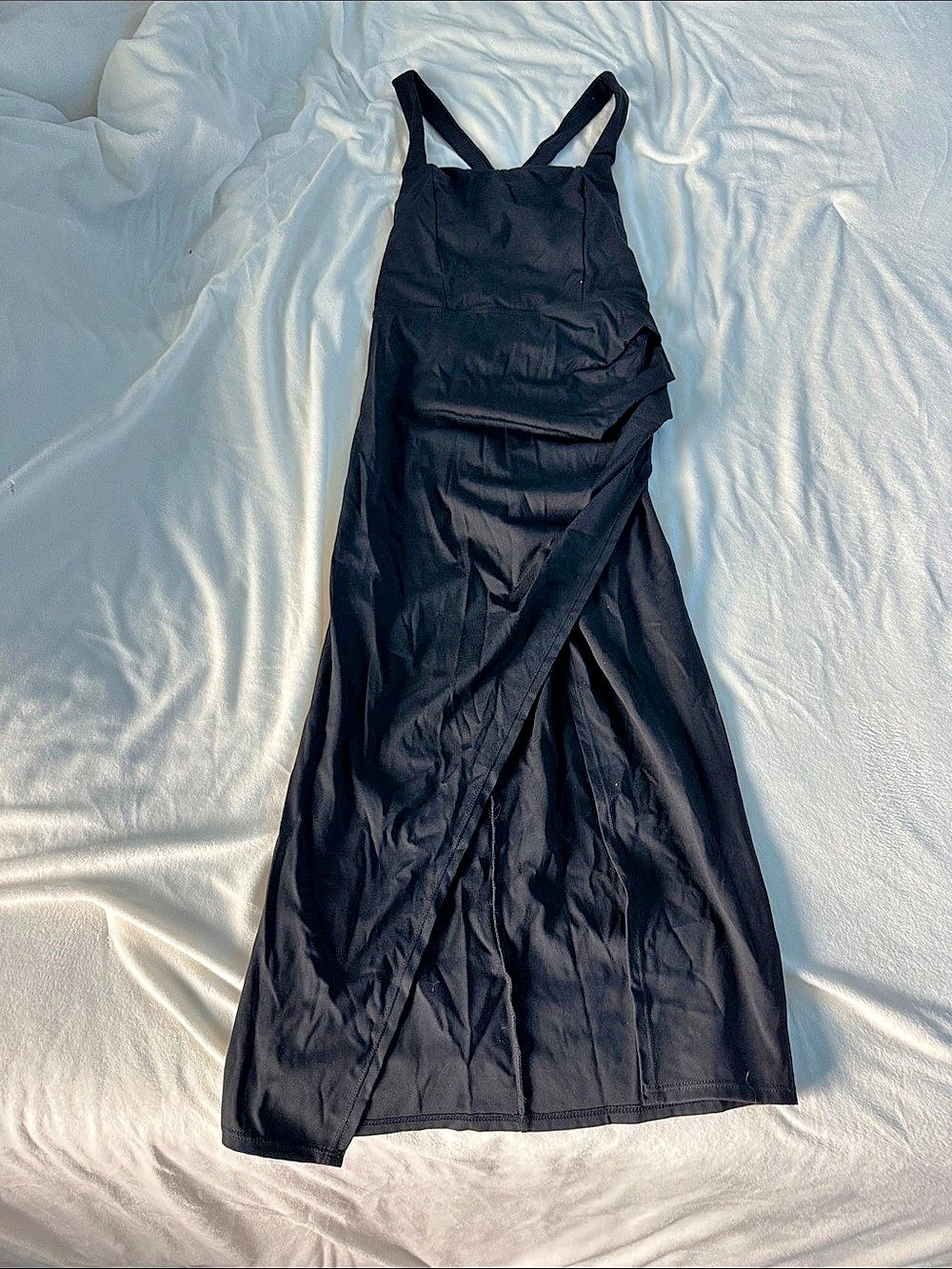Lululemon Nulu Twist-Front Midi Dress Black